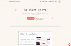 UI Prompt Explorer - 找到你的风格，生成一致的UI提示词 - Aitoolnet