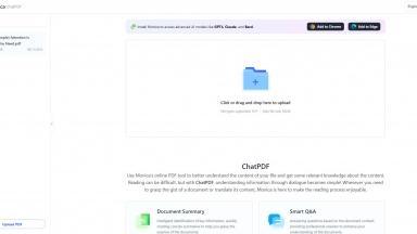 ChatPDF by Monica