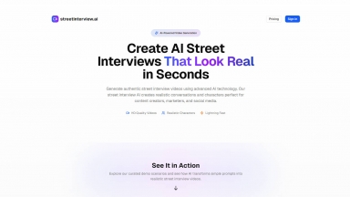 Street Interview AI Generator