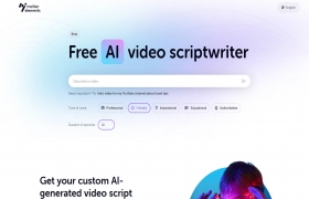 Free AI video scriptwriter gallery image