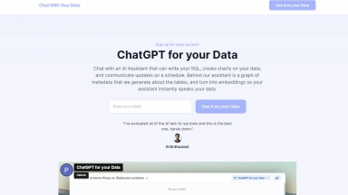 ChatGPT for your Data