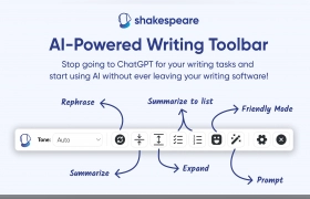Shakespeare AI Writing Toolbar gallery image