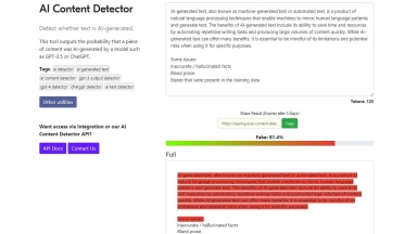 Sapling AI Content Detector