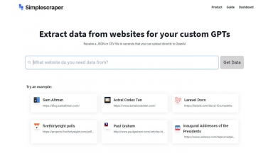 Scrape To AI by Simplescraper