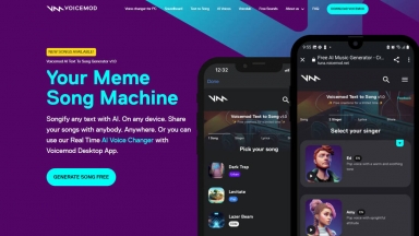 Voicemod AI Text To Song Generator