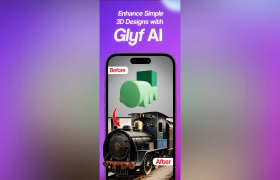 Glyf 3D AI Art Generator gallery image