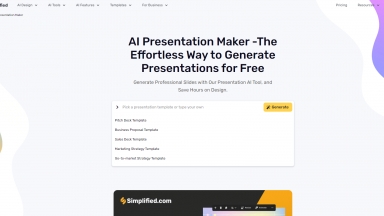 Simplifies's AI Presentation Maker