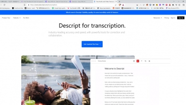 Descript for transcription