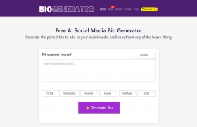 Social Media Bio Generator gallery image