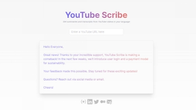 YouTube Scribe