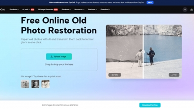 CapCut's AI old photo restoration