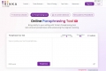 Trinka Paraphraser tool