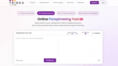 Trinka Paraphraser tool