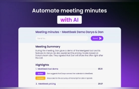 MeetGeek - AI Meeting Minutes gallery image