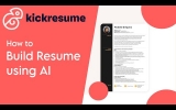Build a Powerful Resume with Artificial Intelligence on Kickresume