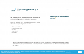Job posting generator by AI gallery image
