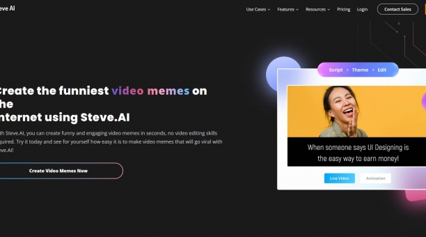 Steve.AI Video Meme Maker