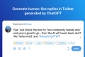 Replai – ChatGPT replies in Twitter, LinkedIn