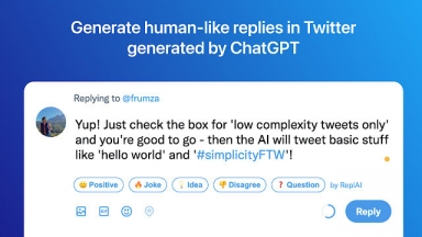 Replai – ChatGPT replies in Twitter, LinkedIn
