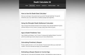 Death Calculator AI gallery image