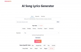 Freshbots AI Song Lyrics Generator gallery image