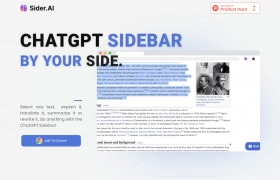 ChatGPT Sidebar Chrome Extension gallery image