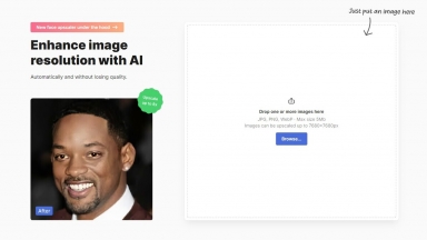 Icons8 AI Image Upscaler
