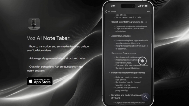 Voz AI Note Taker & Recorder