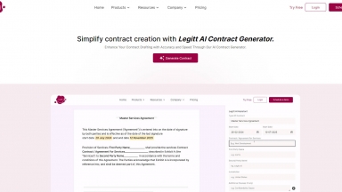Legitt AI Contract Generator