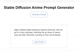 Stable Diffusion Anime Prompt Generator gallery image