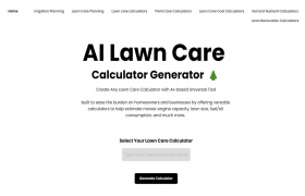 AI Lawn Care  Calculator Generator gallery image