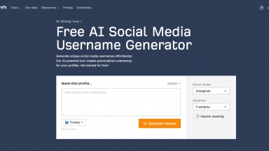 Ahrefs AI Social Media Username Generator