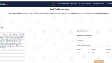 Text To Handwriting Converter