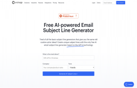 Free AI Email Subject Line Generator by Encharge gallery image