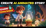 Generate AI-Animated Children Stories & Earn Passive Income