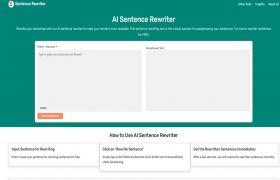 AI Sentence Rewriter gallery image