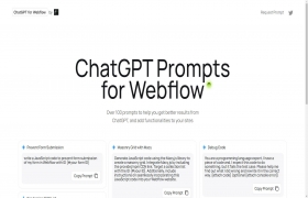 ChatGPT Prompts for Webflow gallery image