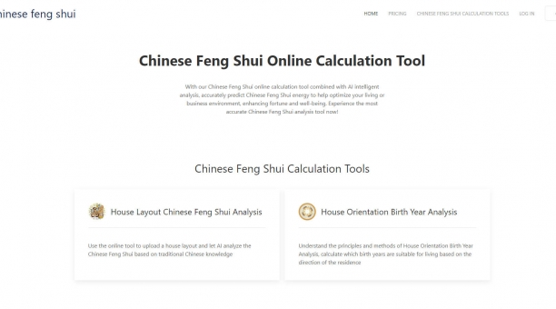 Chinese Feng Shui Online Calculation Tool