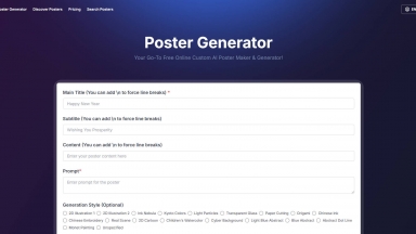 Poster Generator AI