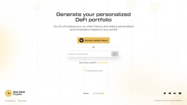 One Click Crypto: AI + DeFi