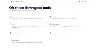 Damn Good Tools