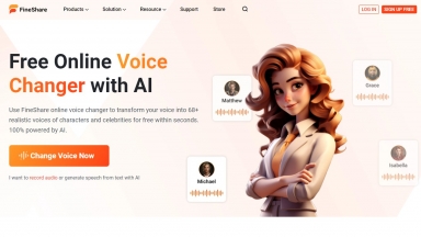 FineShare Online Voice Changer