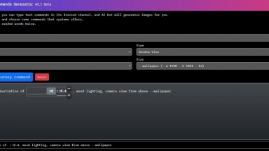 MidJourney Random Commands Generator