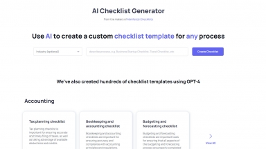 Checklistgenerator AI