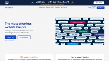 Weblium website builder