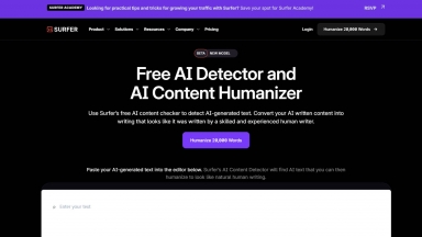 Surfer's free AI content checker