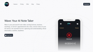 Wave: Your AI Note Taker