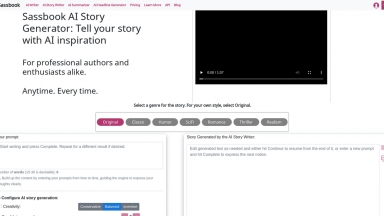 Sassbook AI Story generator