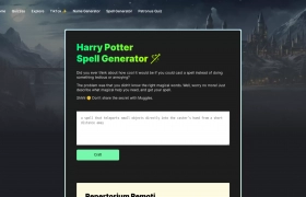Harry Potter Spell Generator gallery image