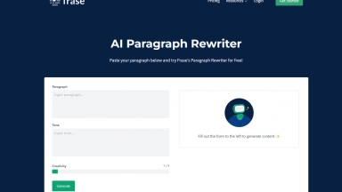 Paragraph Rewriter by Frase